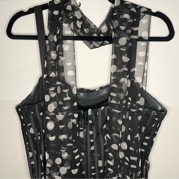 JS Collections gorgeous black and white dress size 20W - Picture 4 of 6